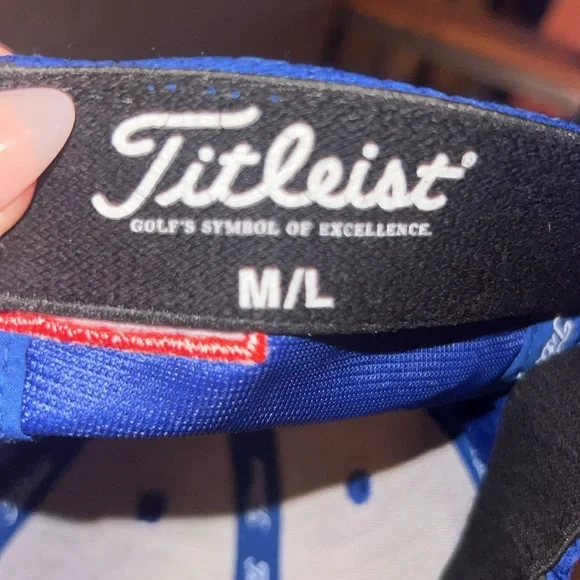 Titleist Pro V1 FootJoy Royal Blue White lettering fitted sports cap 🧢 golf hat - Picture 5 of 8